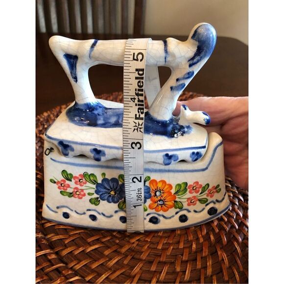 VINTAGE - 🎉HP🎉 Unique Decorative Porcelain Jewelry/Trinket BoxFrench Country - Picture 11 of 16